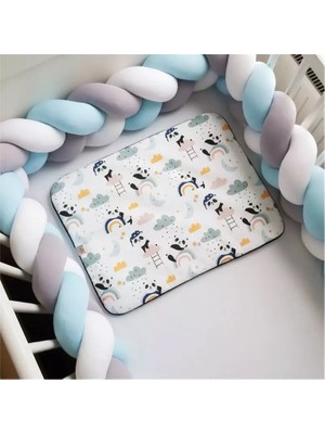 Guldesign Guldesignstore 3'lü Örgü Koruma Mavi-Gri-Beyaz