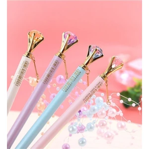 5350 Elmas Taşlı Metal Boncuklu Versatil Kalem