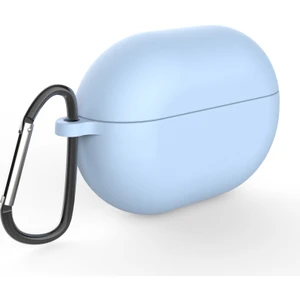 Huawei Buds Pro Için Karabinalı Koruyucu Silikon Kılıf - Mavi (Yurt Dışından)