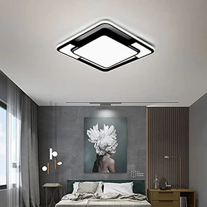 48W Modern LED Tavan Aydınlatması - Siyah (Yurt Dışından)
