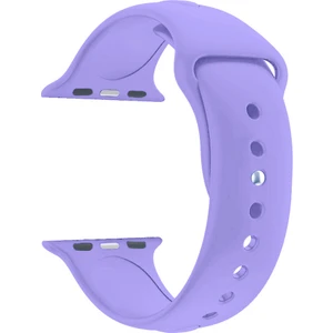 Apple Watch Seri 4 5 6 Için 44 mm Small Beden(S/m Size) Spor Silikon Kordon(54 Farklı Renk) Koyu Lila