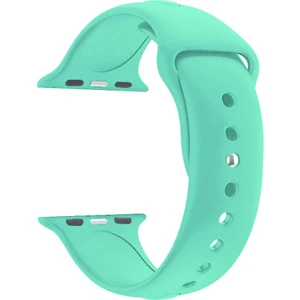 Apple Watch Seri 1 2 3 Için 42 mm Small Beden(S/m Size) Spor Silikon Kordon(54 Farklı Renk) Deniz Yeşili