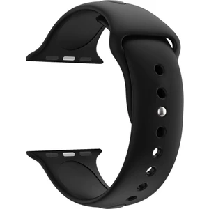 Apple Watch Seri 4 5 6 Için 44 mm Small Beden(S/m Size) Spor Silikon Kordon(54 Farklı Renk) Siyah