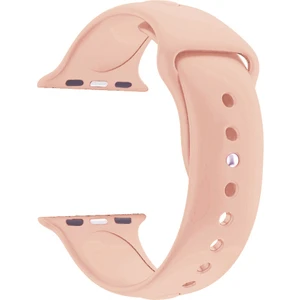 Apple Watch Seri 4 5 6 Için 40 mm Small Beden(S/m Size) Spor Silikon Kordon(54 Farklı Renk) Kum Rengi