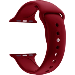 Apple Watch Seri 1 2 3 Için 42 mm Small Beden(S/m Size) Spor Silikon Kordon(54 Farklı Renk) Bordo