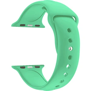 Apple Watch Seri 1 2 3 Için 38 mm Small Beden(S/m Size) Spor Silikon Kordon(54 Farklı Renk) Marine Green