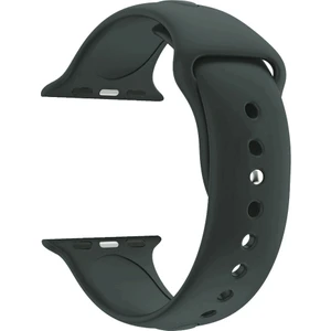 Apple Watch Seri 1 2 3 Için 38 mm Small Beden(S/m Size) Spor Silikon Kordon(54 Farklı Renk) Space Gray