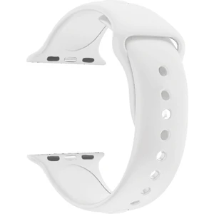 Apple Watch Seri 1 2 3 Için 38 mm Small Beden(S/m Size) Spor Silikon Kordon(54 Farklı Renk) Beyaz