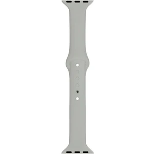 Apple Watch Seri 4 5 6 Için 40 mm Slim Silikon Kordon Gri