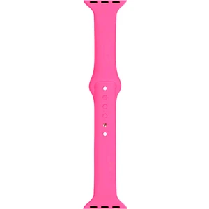 Apple Watch Seri 4 5 6 Için 40 mm Slim Silikon Kordon Fuşya