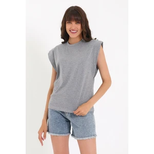 Kolsuz Basic Örme T-Shirt AD-Y38624WYZ