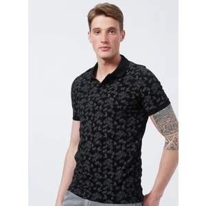 Lee Cooper Desenli Siyah Erkek Polo T-Shirt 222 Lcm 242051 Bradley Siyah