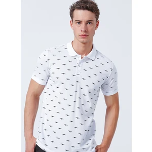 Lee Cooper Desenli Beyaz Erkek Polo T-Shirt 222 Lcm 242052 Bobby
