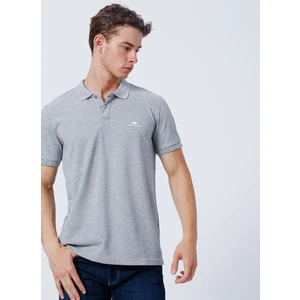 Lee Cooper Pike Gri Melanj Erkek Polo T-Shirt 222 Lcm 242077 Bıg