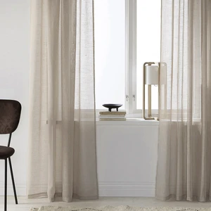 Ritmo Home Natürel Keten Vizon Tül Perde