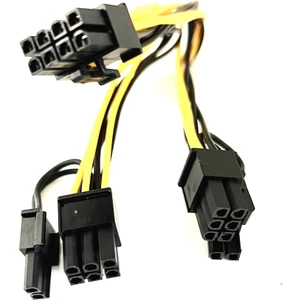Pcı-E 8 Pin Erkek - Çift 8 Pin (6+2) Erkek Modüler Güç Kaynağı Kablosu Ekran Kartı Için 8pin Y