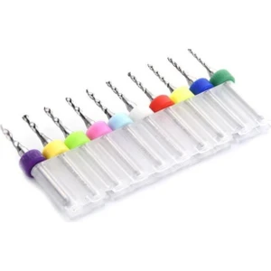 10 Parça 1.1 mm 2.0 mm Karbür Delme Mikro Matkap Ucu Tungsten