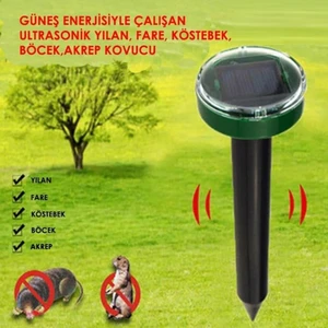 Solar Güneş Enerjili Akrep,köstebek,yılan Fare Kovucu 1000 M2 Etkili Yuvarlak