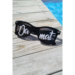 Damat Yazılı Siyah Damat Fotoğraf Çekimi Aksesuarı Güneş Gözlüğü