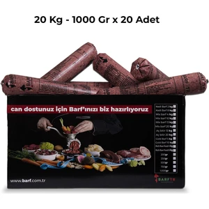 Mix Barf 20 kg Aç Bitir Paket Köpek Maması