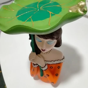Mini Hobi Ev Sunumluk Tabaklı Kız