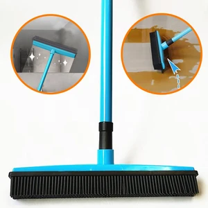 Turuncu Koli Kauçuk Zemin Çekpas Fırça Mop Teleskopik Saplı