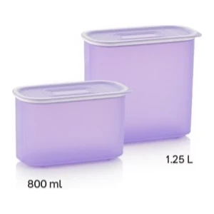 Lila Oval Saklama Kabı Set 2li Esc