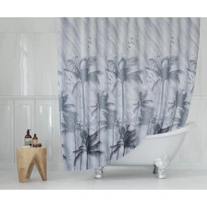 Banyo Perdesi 1x120x200 Tek Kanat Duş Perdesi Halka Hediyeli Duşakabin Perdesi 5104