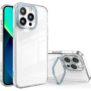 iPhone 11 Pro Max Için Kamera Koruma Kenarlı Telefon Kılıfı - Mavi (Yurt Dışından)