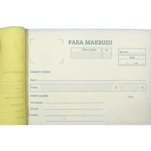 Para Makbuzu Otokopili 9.5X13.5 cm 50X2 Nüsha Kod:33