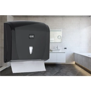 Şeker Portakalım Vialli K20B Banyo Mutfak Lavabo Pratik Z Katlı Kağıt Havlu Dispenseri Kapasite 200 Kağıt Siyah
