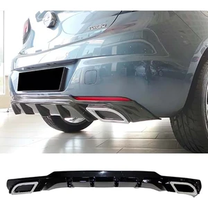 Opel Astra K Sport Difüzör Piona Black + Egzoz Ucu Kromlar 2015 2016 2017 2018 2019 2020 2021