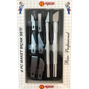 8 Parça Hobby Maket Bıçak Seti