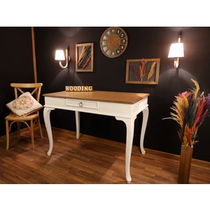 120 cm Tek Çekmeceli Masif Çalışma Masası
