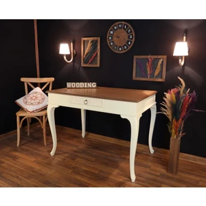 120 cm Tek Çekmeceli Masif Çalışma Masası