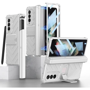 Galaxy Z Fold 3 5G İçin Manyetik Telefon Kılıfı - Gri (Yurt Dışından)