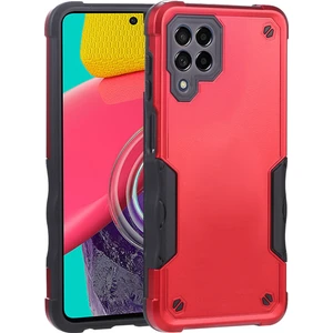 Galaxy M53 5G İçin Kaymaz Telefon Kılıfı - Kırmızı (Yurt Dışından)