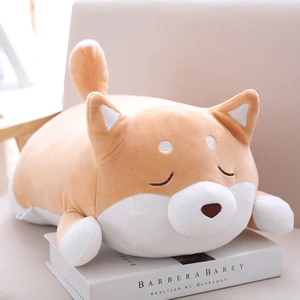 Hexingjie Store Shiba Inu Bebeği Dış Ticaret Bebeği Köpek Husky Yastığı Yatıyor Japon Akita Peluş Oyuncak Corgi (Yurt Dışından)