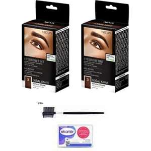 Kaş Boyası Doğal Kahve 2 Adet -Kaş Fırçası