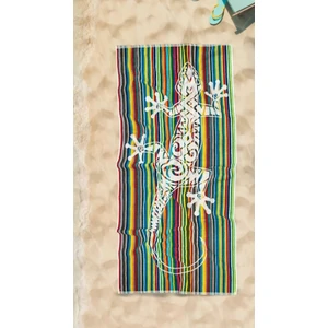 Cotton Therapy Rep 72 x 150 cm Plaj Deniz Havuz Havlusu  Pamuklu Jakarlı Iplik Boyalı