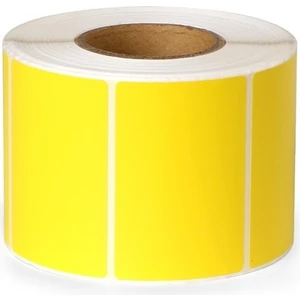 Kartallar Etiket 40X60 Eczane Ilaç Etiketi Sarı Renk 1 Rulo 1000 Adet- 10 Rulo