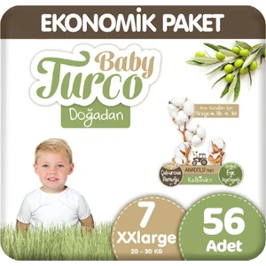 Baby Turco Doğadan 7 Beden Ekonomik 28X2 56 Adet