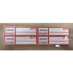 Uzman Grup Raf Sistemleri Silinebilir Ücret Etiketliği -100'lü - Yapışkanlı Etiketlik