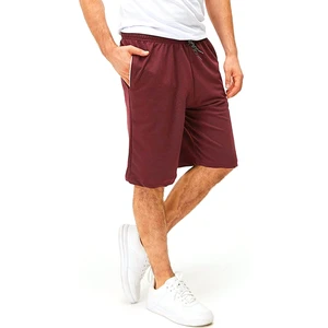 Winget Star Bordo Pamuklu Unisex Şort