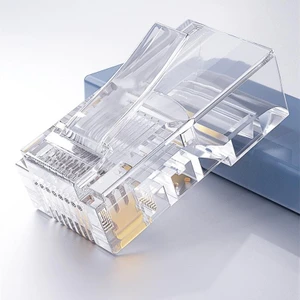 Yeni Nesil Delikli Cat6/cat5 RJ45 Jack Konnektör Utp 100 Adet 4381