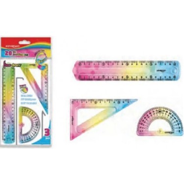 Keyroad Renkli 20CM Cetvelli Çizim Seti KR972278 Fiyatı
