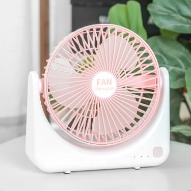 Hi Stores Masaüstü Sessiz Mini USB Fan - Beyaz (Yurt