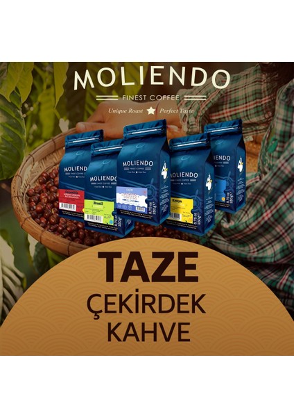 Moliendo Espresso Avantaj Paketi (Çekirdek Kahve) 3*250 g