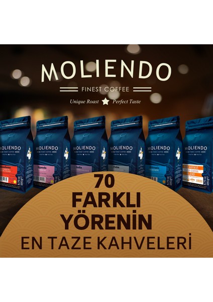 Moliendo Espresso Avantaj Paketi (Çekirdek Kahve) 3*250 g