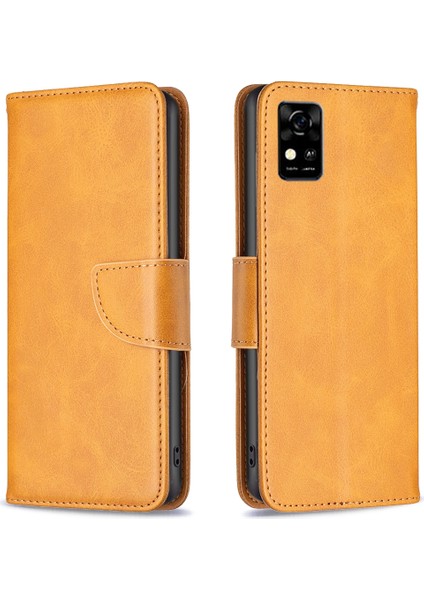 Zte Blade A31 Için Kapaklı Telefon Kılıfı - Sarı (Yurt Dışından)